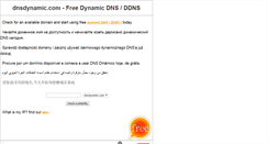 Desktop Screenshot of dnsdynamic.com